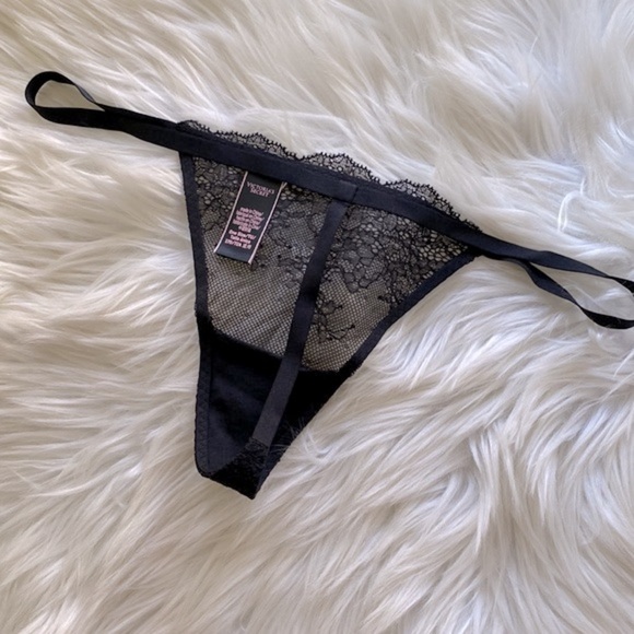 Victoria’s Secret black lace G string - Picture 2 of 5